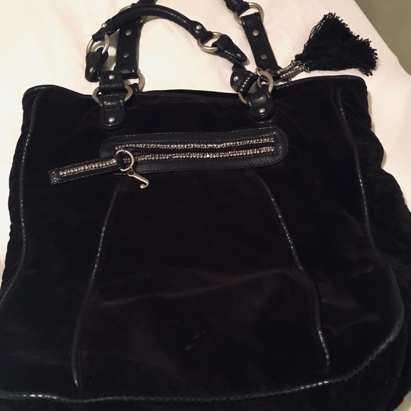 large velvet bag